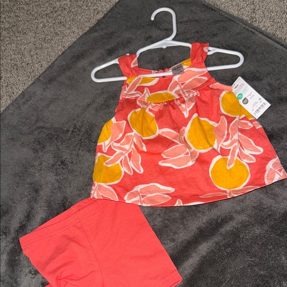 Carter's Coral and Yellow Floral Dress - Picture 2 of 4